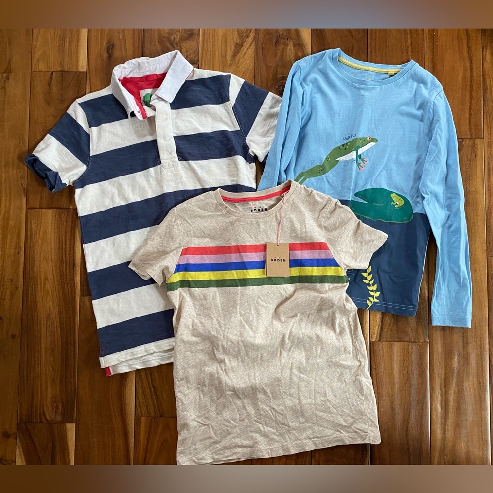 Boden Boy's Shirt Lot Size 9-10 and 11-12 Y